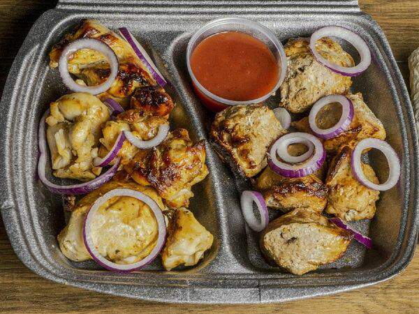 GRILL MASTER - ГРИЛЬ МАСТЕР - Шашлык-бокс микс Кура-свинина