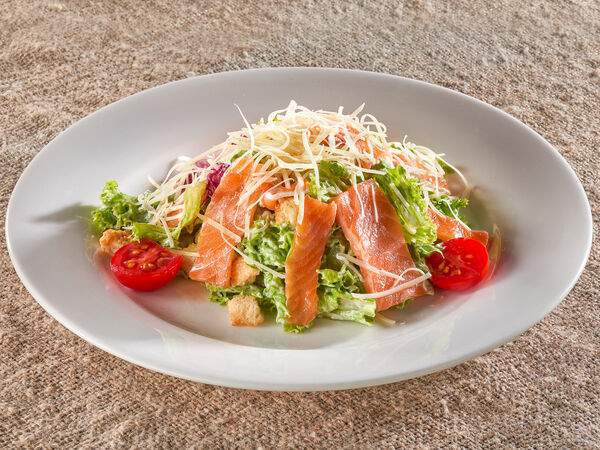 Самовар - Салат Цезарь с семгой