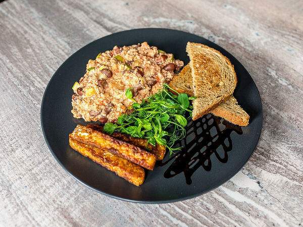 Кролик, беги! - Тофу-скрембл с темпе