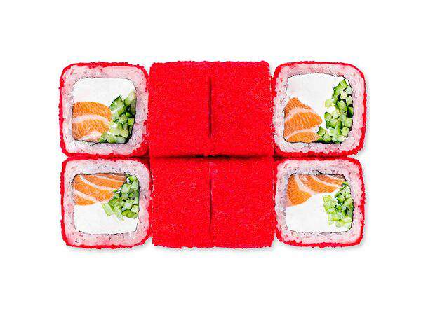 Белый рис - Калифорния с лососем