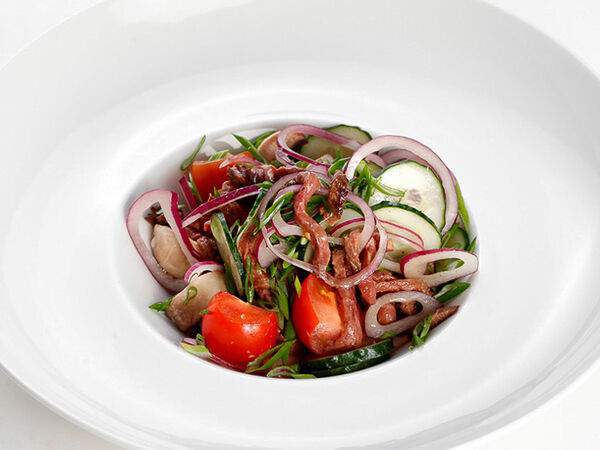 Гриль-бар42 - Салат из маринованной говядины в азиатском стиле