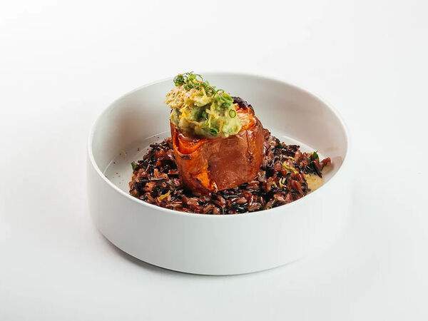 Avocado queen - Батат,крем авокадо,дикий рис