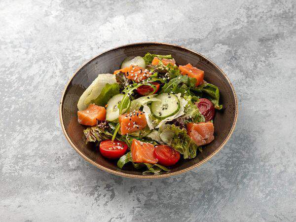 Espresso bike - Салат с лососем слабой соли