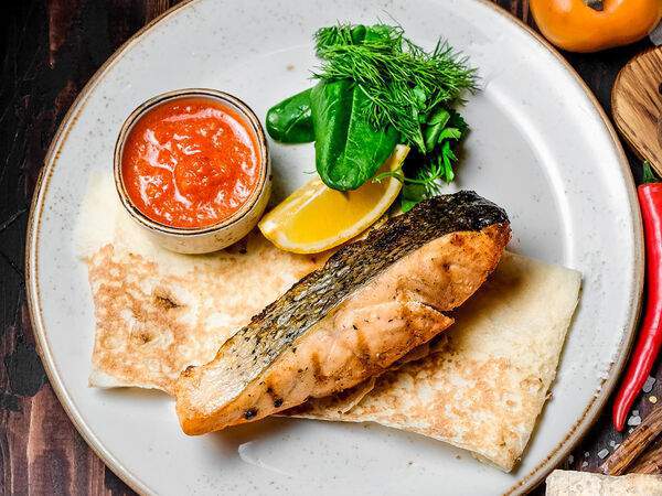 Бакладжан - Стейк из лосося