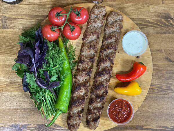 Шашлык тандыр - Люля-кебаб из говядины