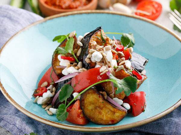 Казан Мангал Kazan Mangal - Салат с хрустящим баклажаном