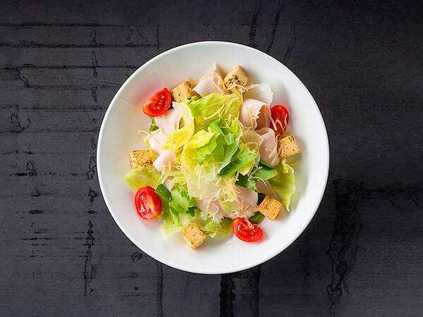 Рис - Салат Цезарь с курицей