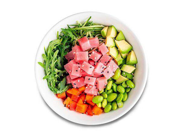 Om nom nom - Поке боул тунец эдамаме