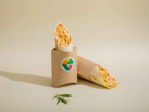 Greenbox - Фреш-ролл с курицей и печёными овощами