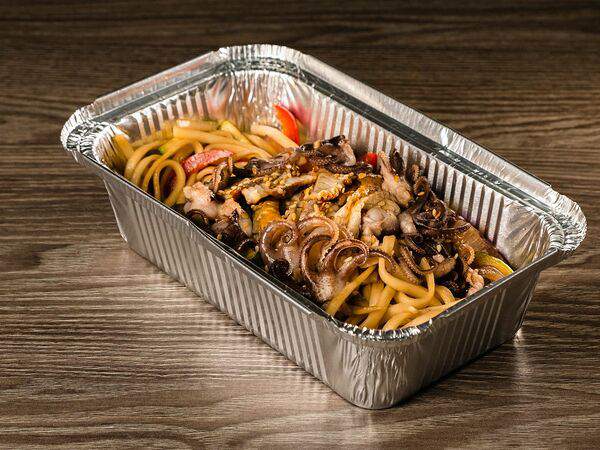 Едакратия - Вок Удон с осьминогами и угрем