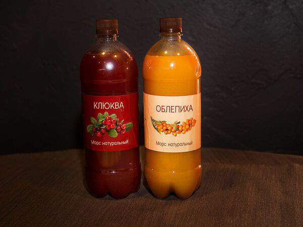 Пельмения - Морс облепиховый