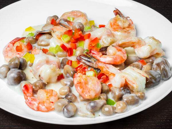 AzianA - Креветки с Цао Гу и чили