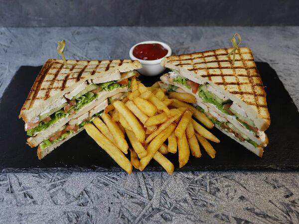 Заправка - Клаб сэндвич с сёмгой