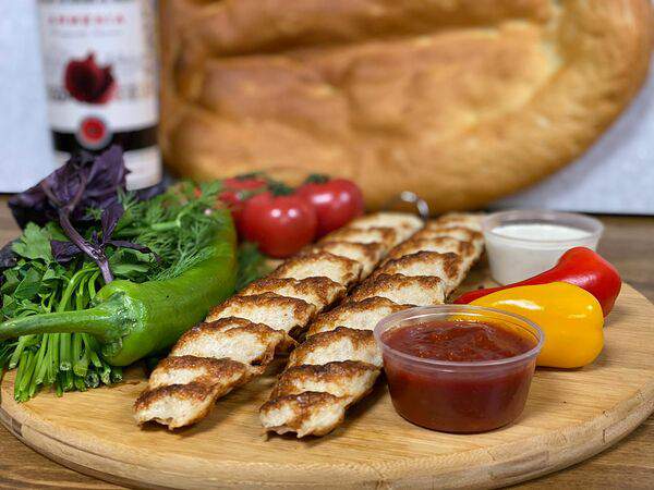 Шашлык тандыр - Люля-кебаб из курицы