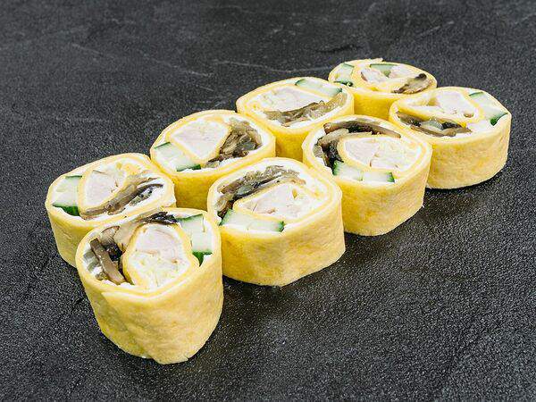 Быстрый лось - Ролл Чикен с грибами