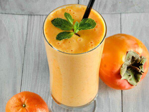 Мархаба - Молочный смузи из мандарина и хурмы