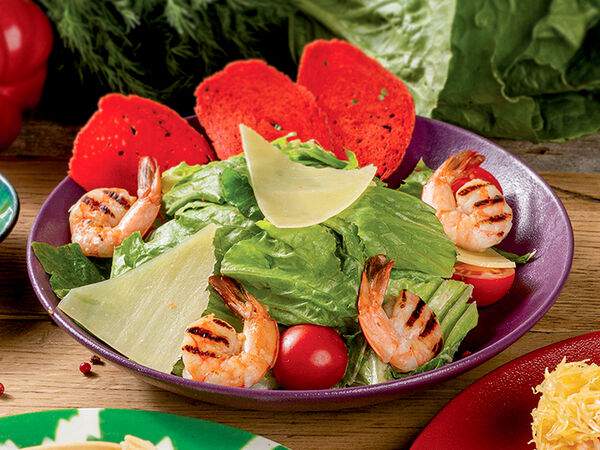 Чайхана Павлин-Мавлин - Салат Падишах с креветками