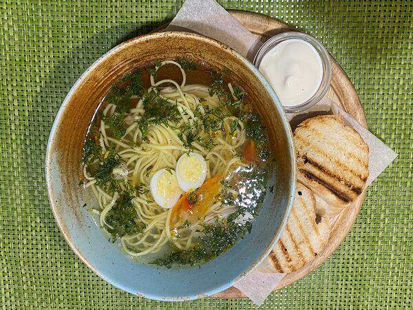 Кафе-кондитерская Прага - Суп-лапша по-домашнему