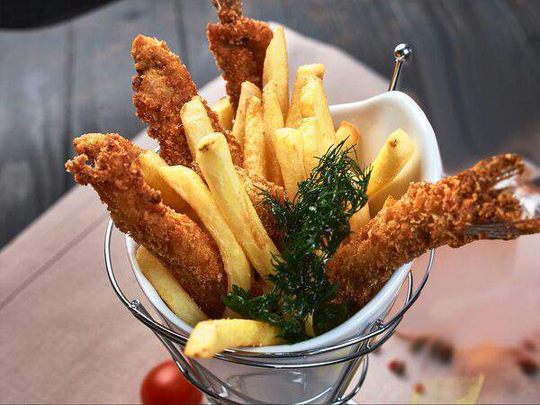 Фрау Мюллер - Фиш-энд-чипс из корюшки