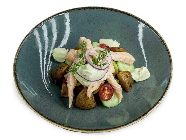 Дядя Пицца - Тёплый салат с лососем