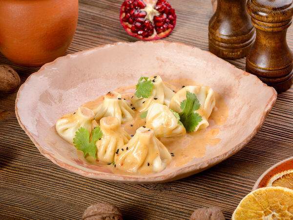 Пури-пури - Мини-хинкали с креветкой