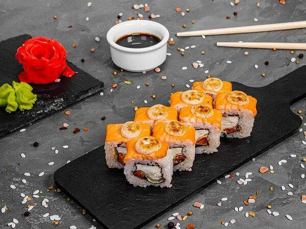 Суши Пати - Запеченный Цезарь с лососем