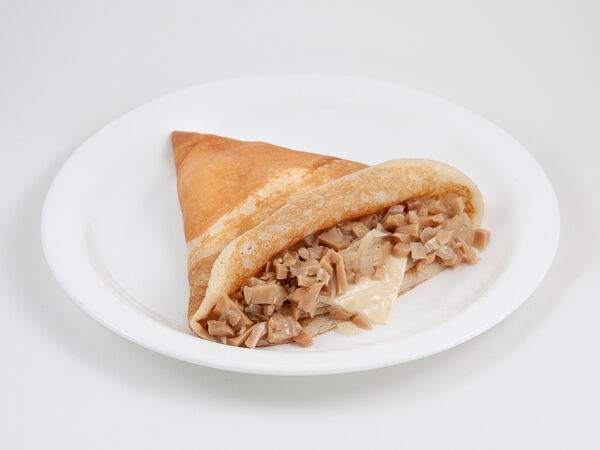 Блинная Поварешка - Блин с сыром и грибами