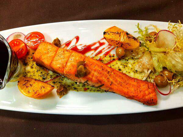 Мельница - Стейк из семги на мангале