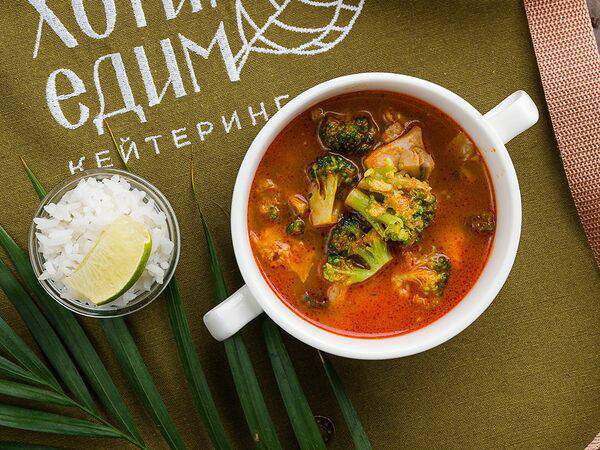 Хотим-едим - Суп в стиле Том ям с курицей