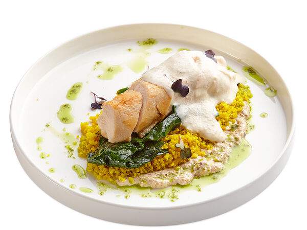 Mama Donna - Куриное филе с кускусом и соусом из тунца