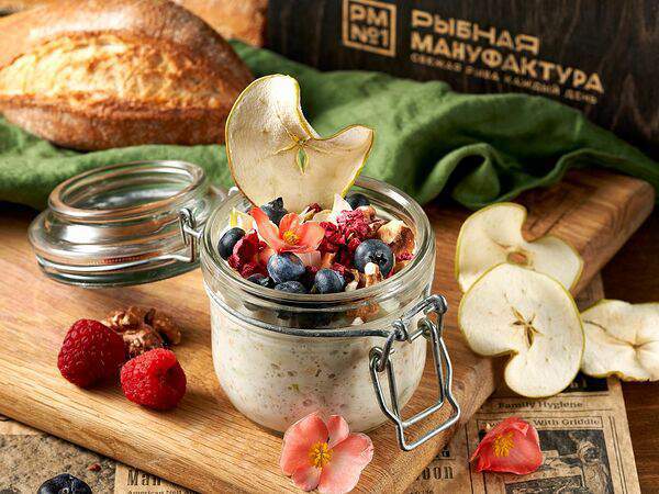 Рыбная мануфактура №1 - Бирхер мюсли с яблоком и орехами