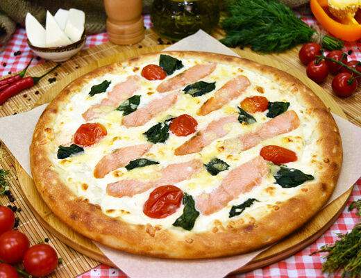 Палки-Скалки - Пицца Сливочный лосось