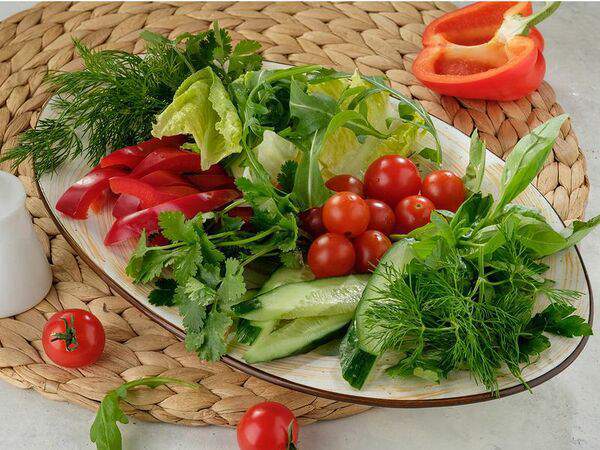 Япона мама - Свежие овощи с зеленью