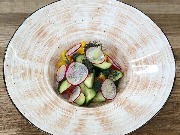 Jesstaurant - Овощной салат с семечками и ароматным маслом