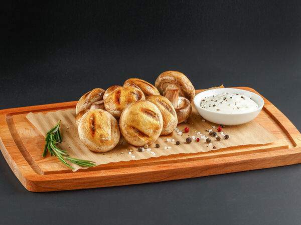 Мясоед - пицца и гриль - Шампиньоны на гриле