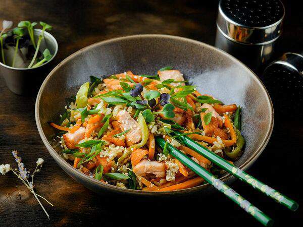 Foodmarket #FaceRoll - Рис с лососем