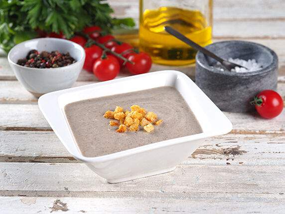 Му-Му - Суп- пюре из шампиньонов с гренками