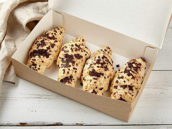 Печь & ланч - 4 круассана с шоколадом (заморозка)