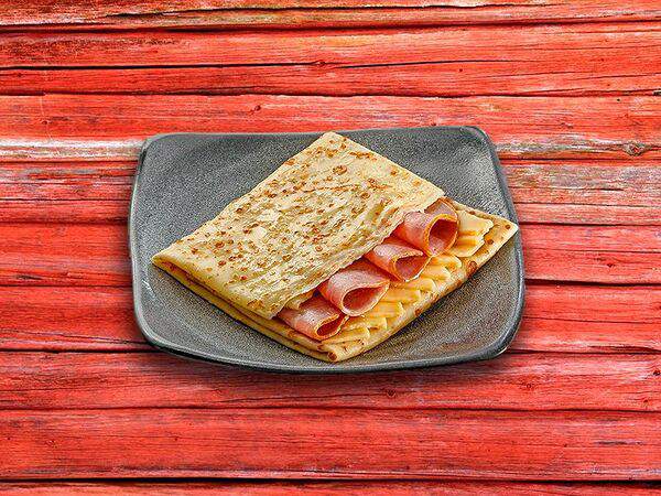 Русские блины - Блин с ветчиной и сыром