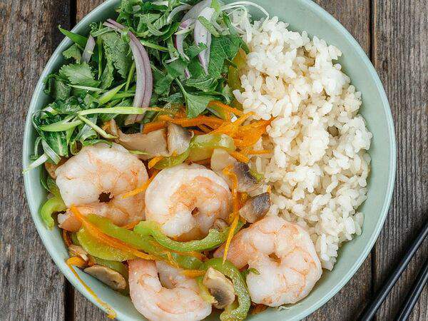 Дед Хо - Рис с креветками