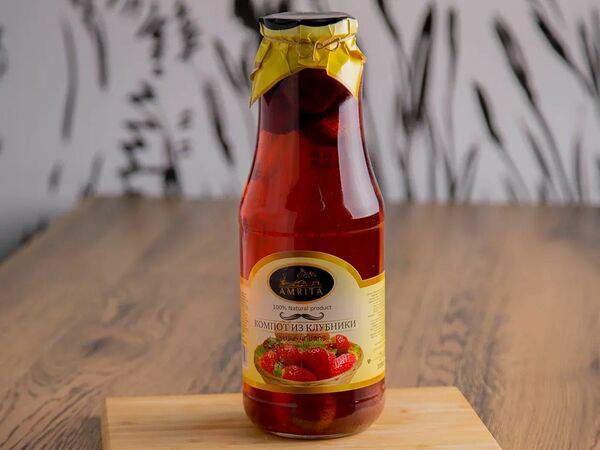 Донер 1 - Компот из клубники Амрита
