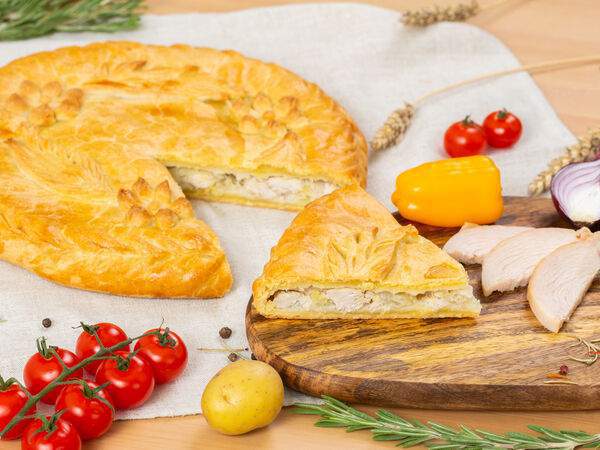 Пышка Малышка - Пирог Курник с курицей и картофелем