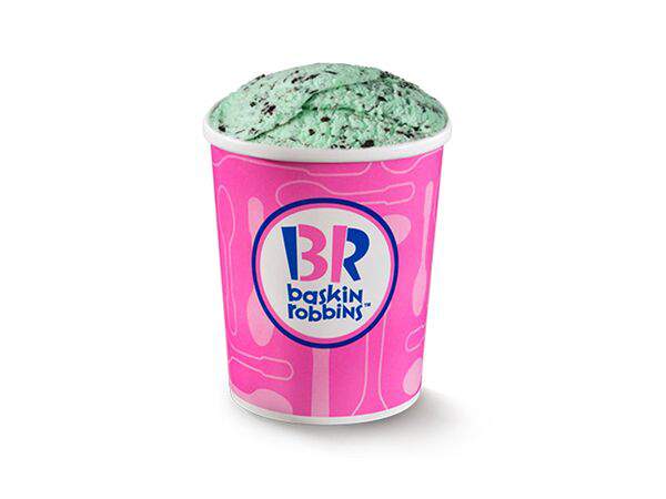 Баскин Роббинс - Мятное с шоколадной крошкой