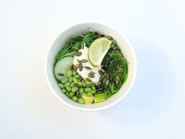 More Poke - Зеленый боул с микс-салатом и авокадо