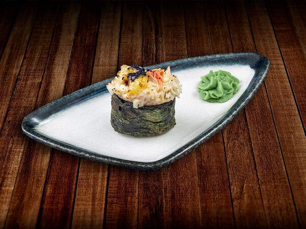 Тук-тук панда - Запеченый гункан с крабом