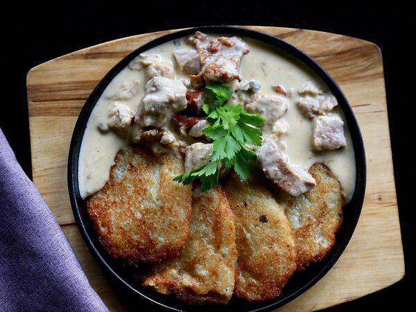 Очаг Драйв - Драники со свининой и грибами