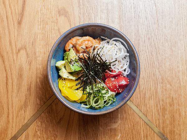 Wong Kar Wine - Поке с креветкой и манго