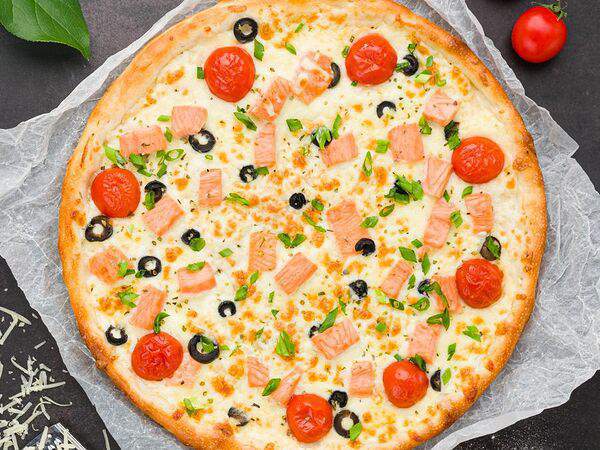 Рыба закусывала - Пицца с лососем