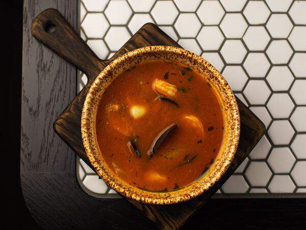 Waterzooi - Томатный суп с морепродуктами