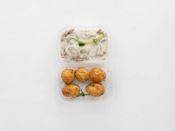 Теплого хлеба - Говядина с грибами с картофелем